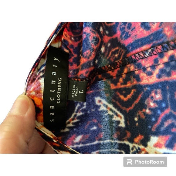 Sanctuary Abstract Button Front Blouse - Picture 3 of 6